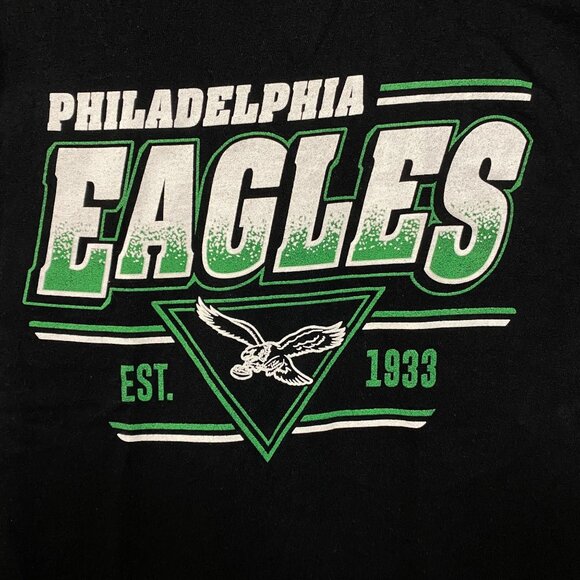 NFL Junk Food Philadelphia Eagles Black Tshirt SIZE Small - Picture 2 of 4